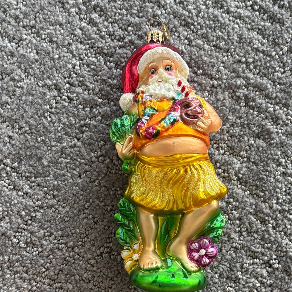 Christopher Radko Hawaiian Holiday Ornament of the month for August 2001